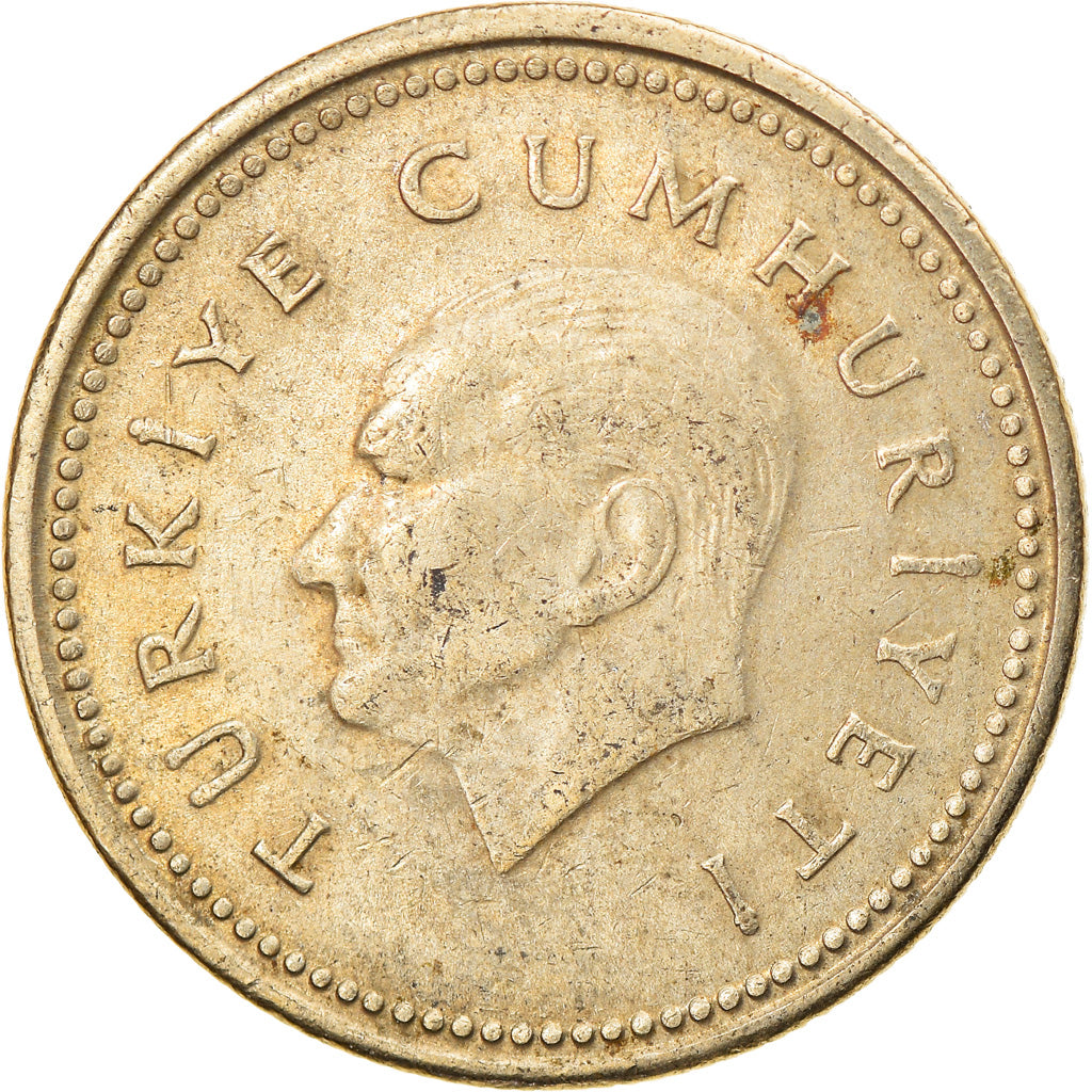 Moneda, Turquía, 1000 Lira, 1994, MBC, Níquel - latón, KM:997