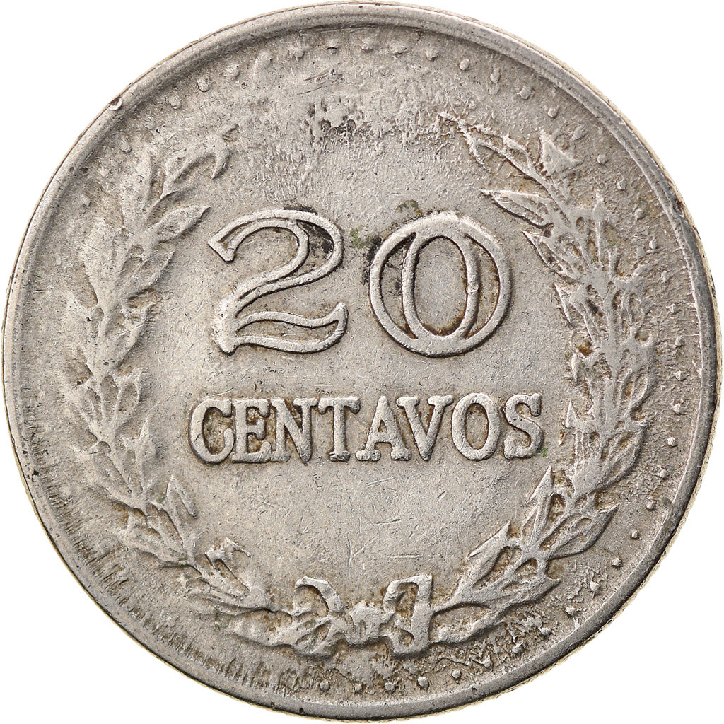 Moneta, Colombia, 20 Centavos, 1973, BB, Acciaio ricoperto in nichel, KM:246.1