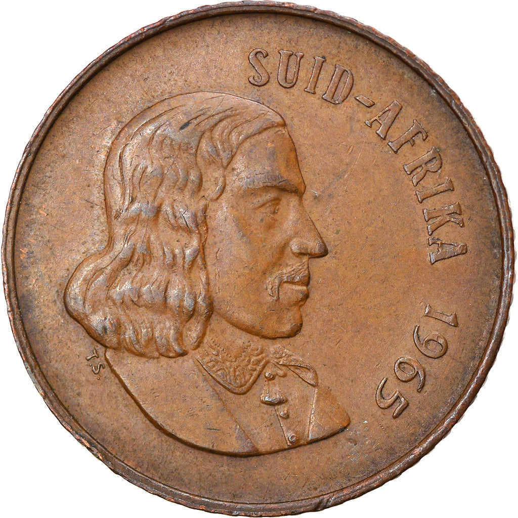 Moneta, Południowa Afryka, 2 Cents, 1965, EF(40-45), Bronze, KM:66.2