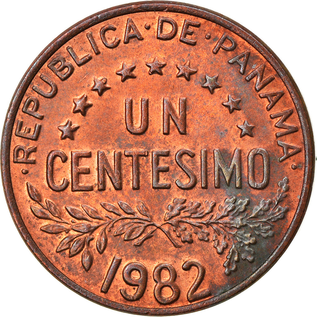 Moneta, Panama, Centesimo, 1982, U.S. Mint, EF(40-45), Bronze, KM:22