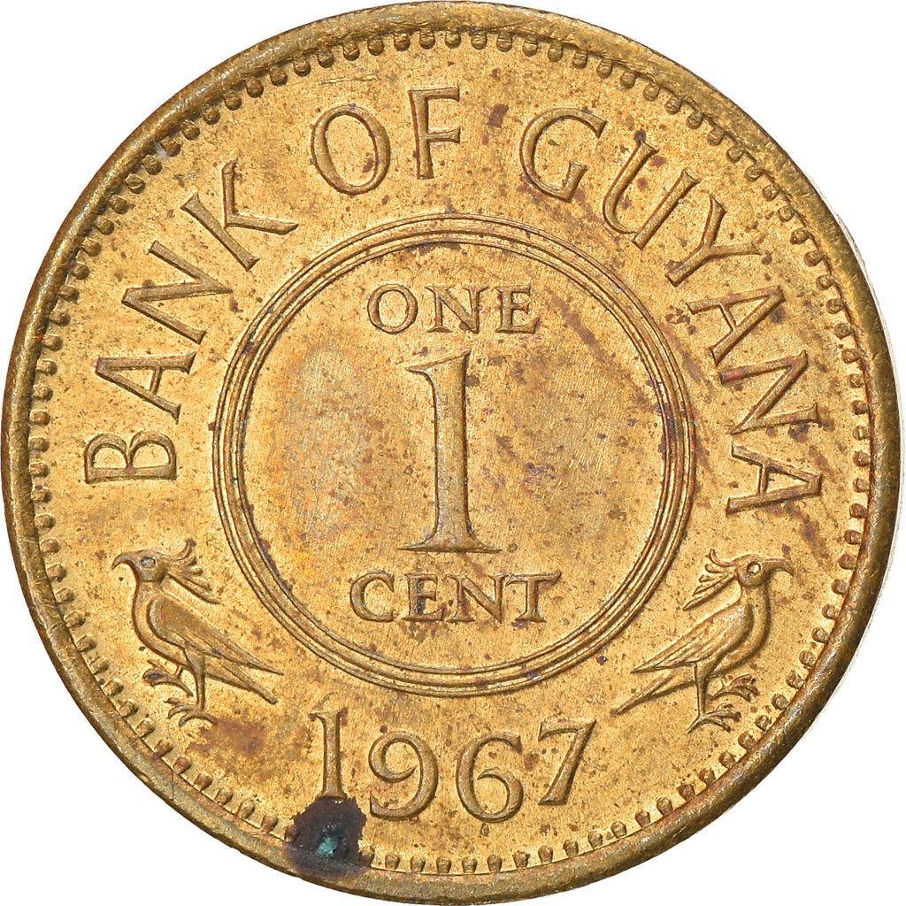 Coin, Guyana, Cent, 1967, EF(40-45), Nickel-brass, KM:31