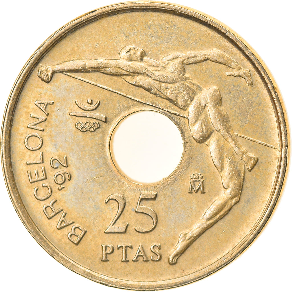 Munten, Spanje, Juan Carlos I, 25 Pesetas, 1991, Madrid, ZF, Aluminum-Bronze