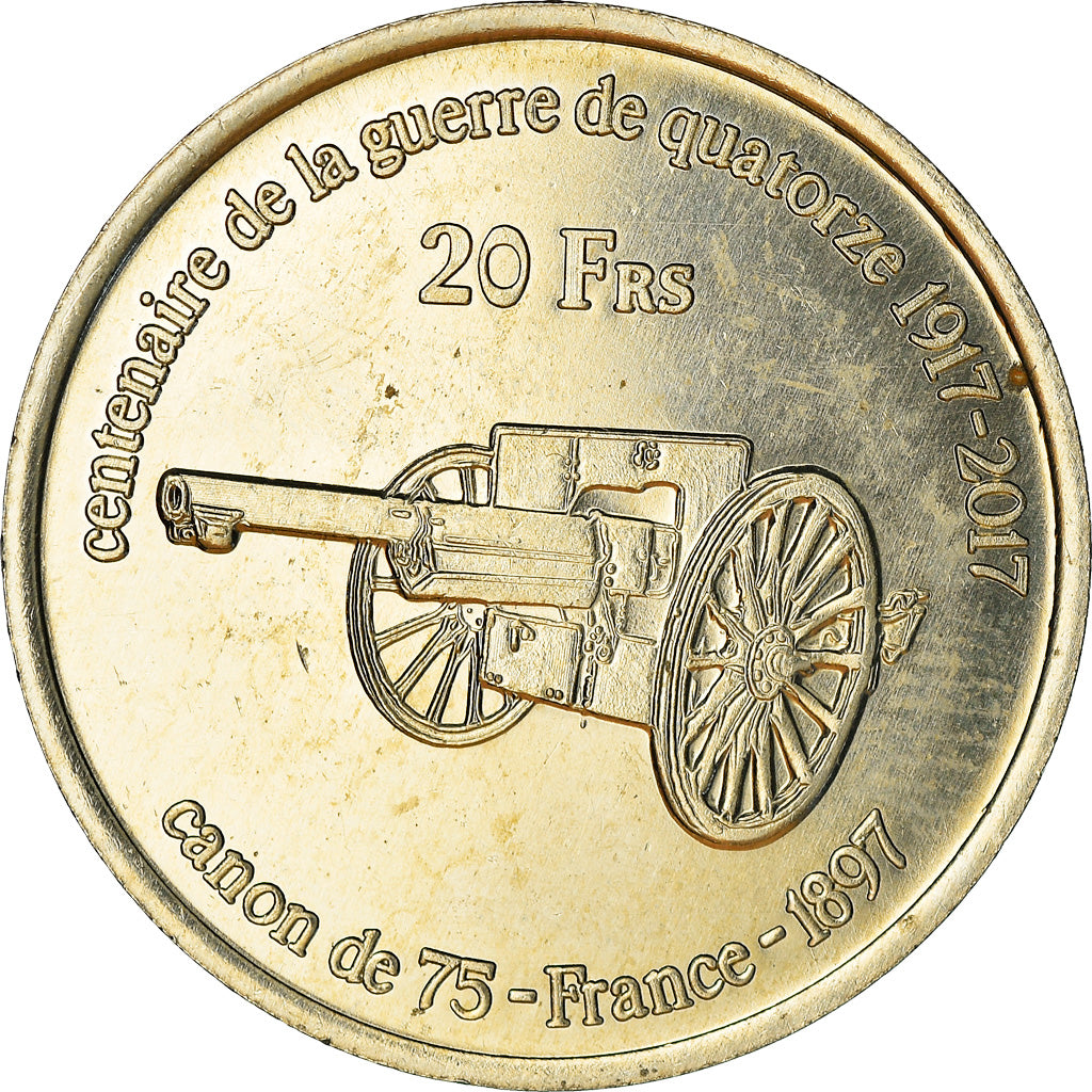 Moneta, Francja, 20 Francs, 2017, Ile Juan Da Nova, MS(63), Miedzionikiel