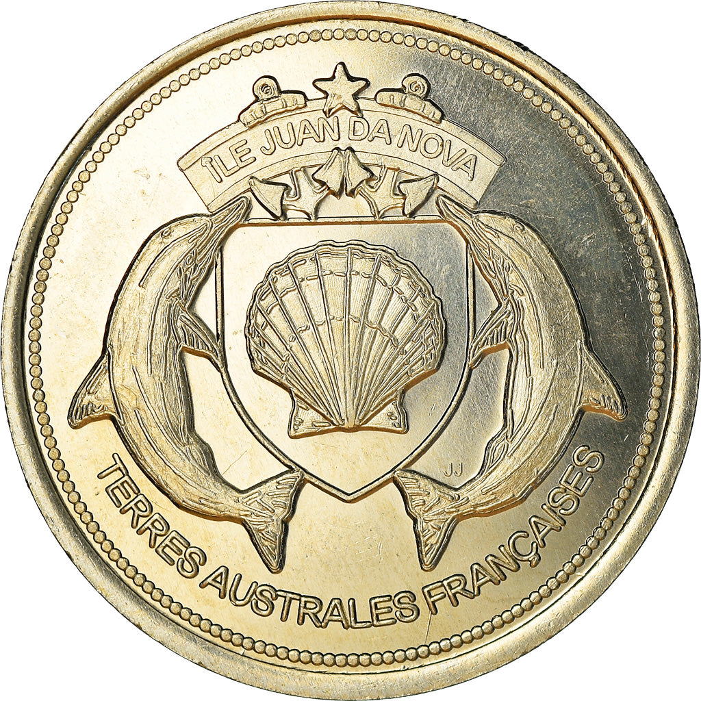 Moneta, Francja, 20 Francs, 2017, Ile Juan Da Nova, MS(63), Miedzionikiel