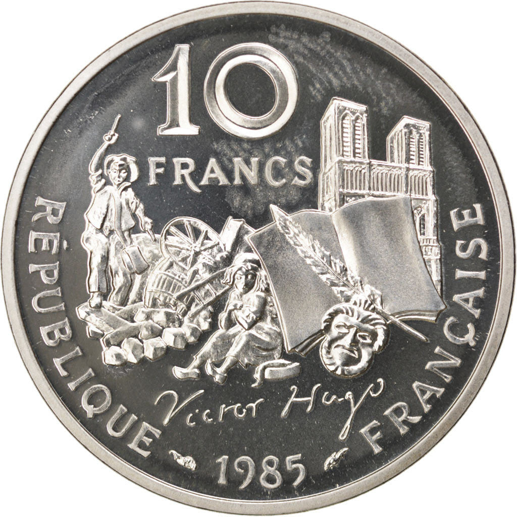 Münze, Frankreich, 10 Francs, 1985, UNZ, Silber, KM:956b, Gadoury:819
