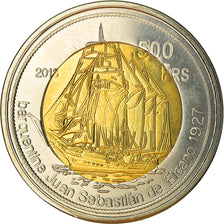 Coin, France, 500 Francs, 2013, Ile Juan Da Nova, MS(63), Bi-Metallic