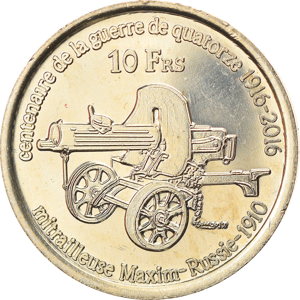 Moneta, Francia, 10 Francs, 2016, Bassas da India, SPL, Rame-nichel-alluminio