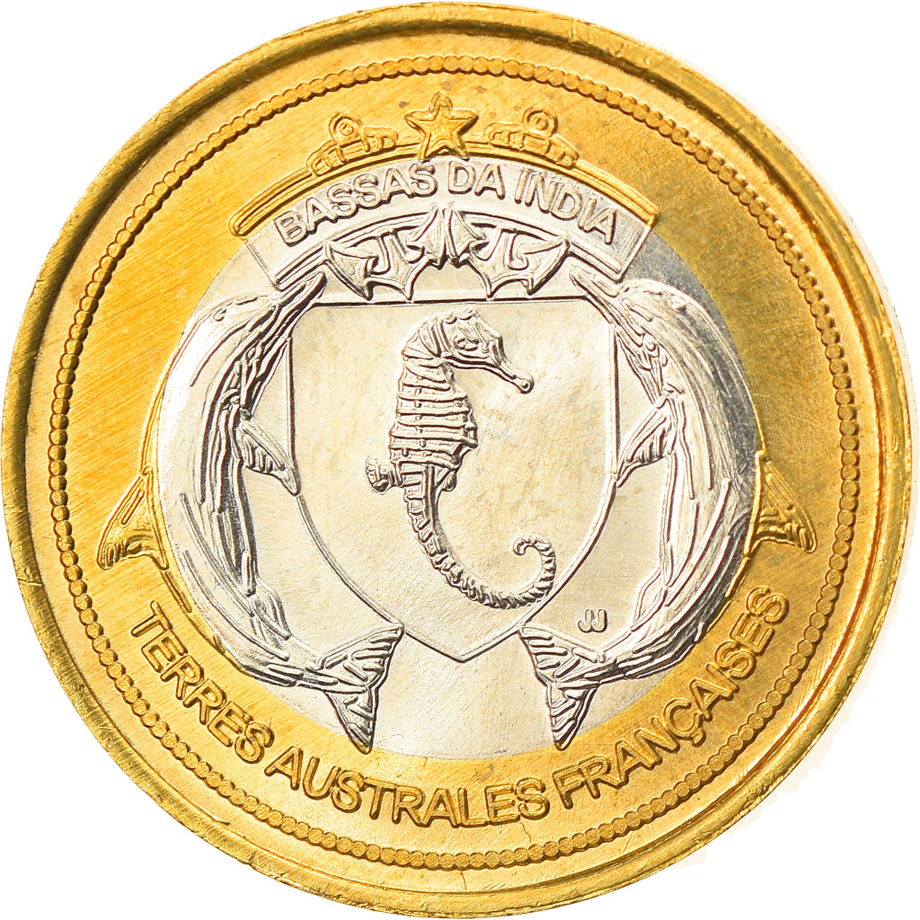 Moeda, França, 200 Francs, 2018, Bassas da India, MS(63), Bimetálico