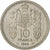 Coin, Monaco, 10 Francs, 1945, AU(55-58), Copper-nickel, KM:E18, Gadoury:136
