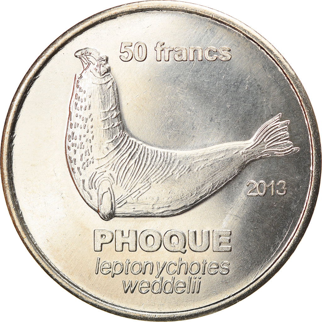 Moneda, Francia, 50 Francs, 2013, Crozet, SC, Aluminio y cuproníquel
