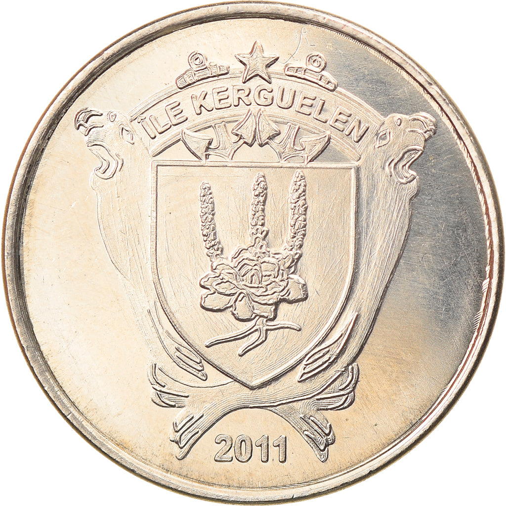Coin, France, 10 Francs, 2011, Kerguelen, MS(63), Cupro-nickel Aluminium