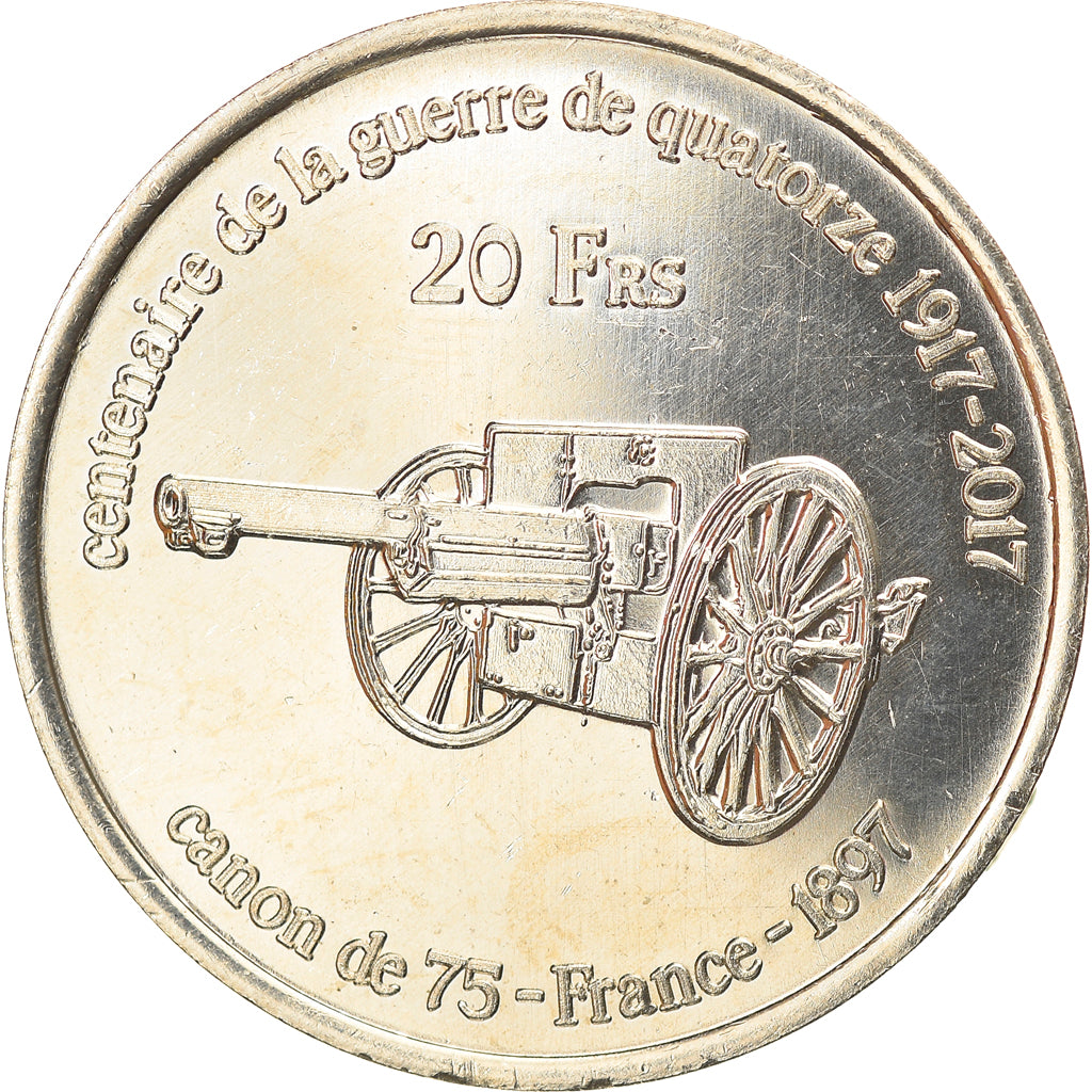 Moneta, Francia, 20 Francs, 2017, Glorieuses, SPL, Rame-nichel-alluminio