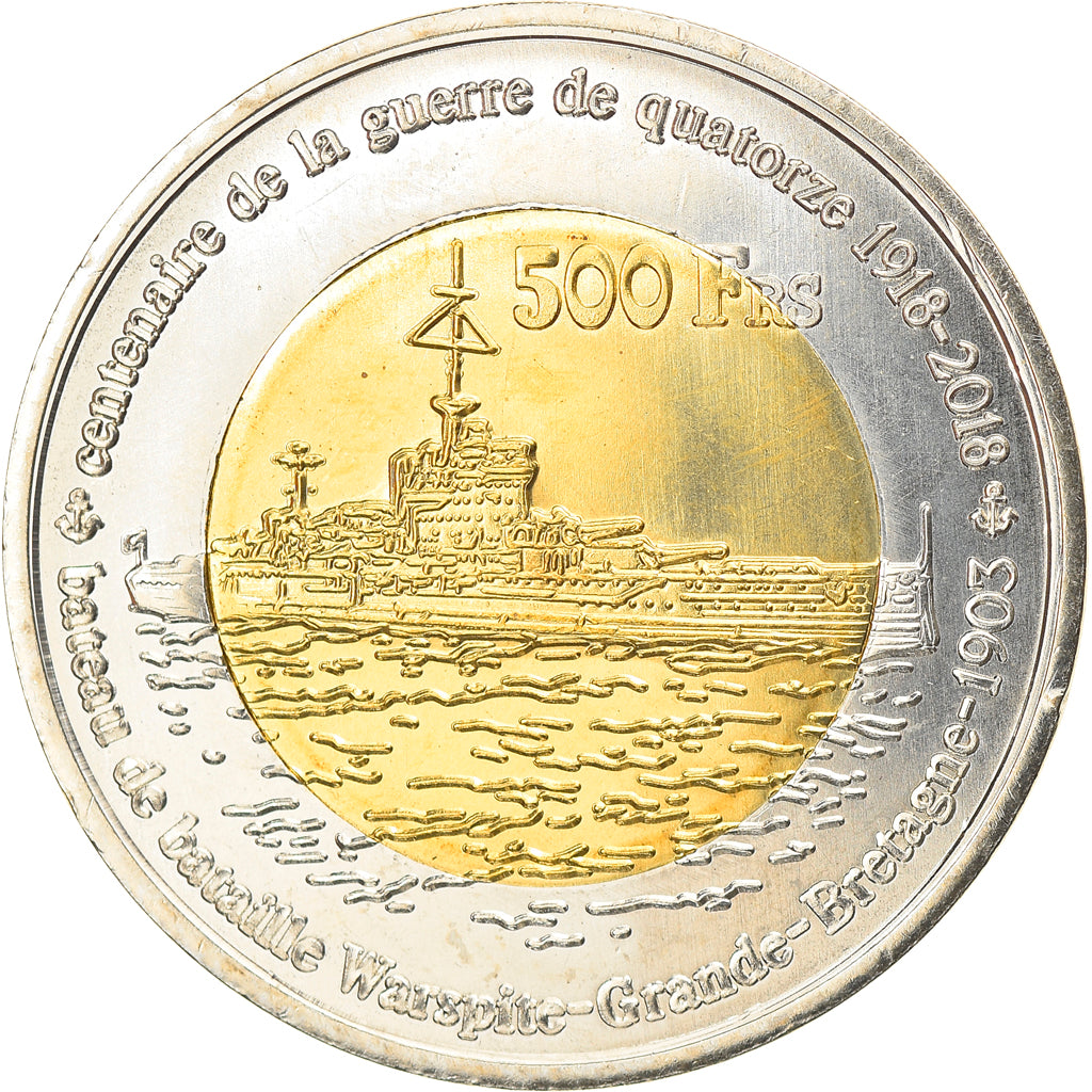 Moneda, Francia, 500 Francs, 2018, Glorieuses, SC, Bimetálico