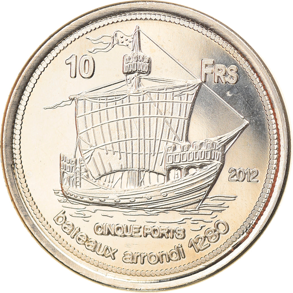 Moneda, Francia, 10 Francs, 2012, Europa, SC, Aluminio y cuproníquel