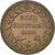 Coin, Monaco, Honore V, 5 Centimes, Cinq, 1837, Monaco, VF(30-35), Cast Brass