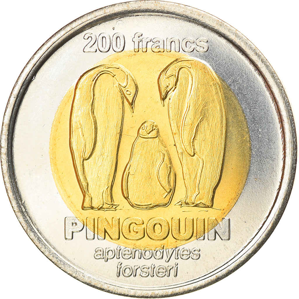 Moneda, Francia, 200 Francs, 2011, Adelie, SC, Bimetálico