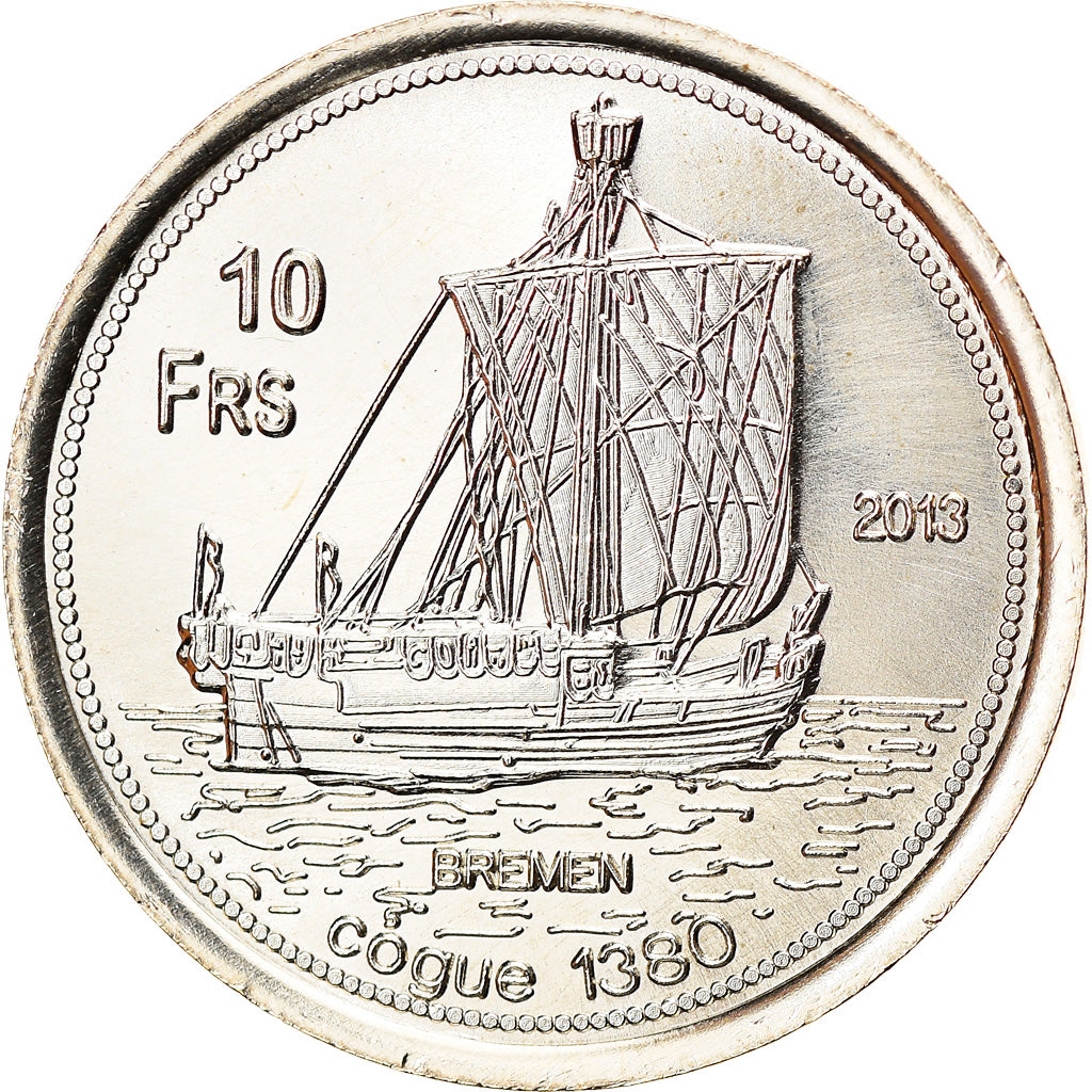 Monnaie, France, 10 Francs, 2013, Tromelin, SPL, Cupro-nickel Aluminium