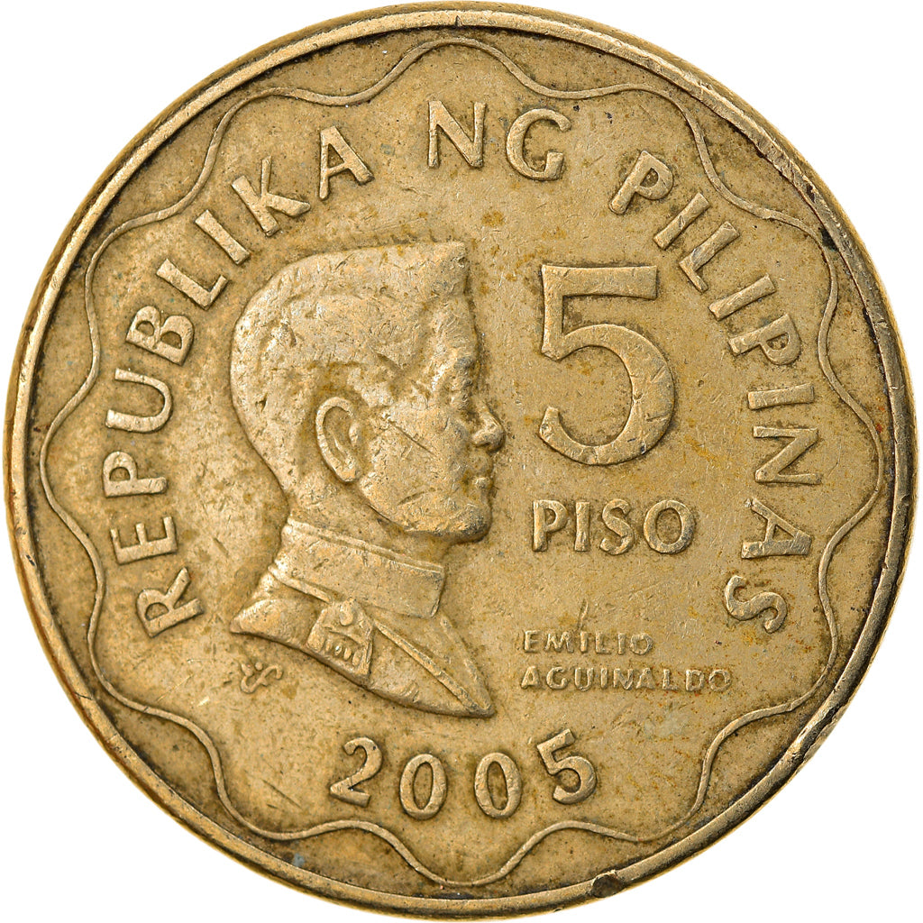 Monnaie, Philippines, 5 Piso, 2005, TTB, Nickel-brass, KM:272