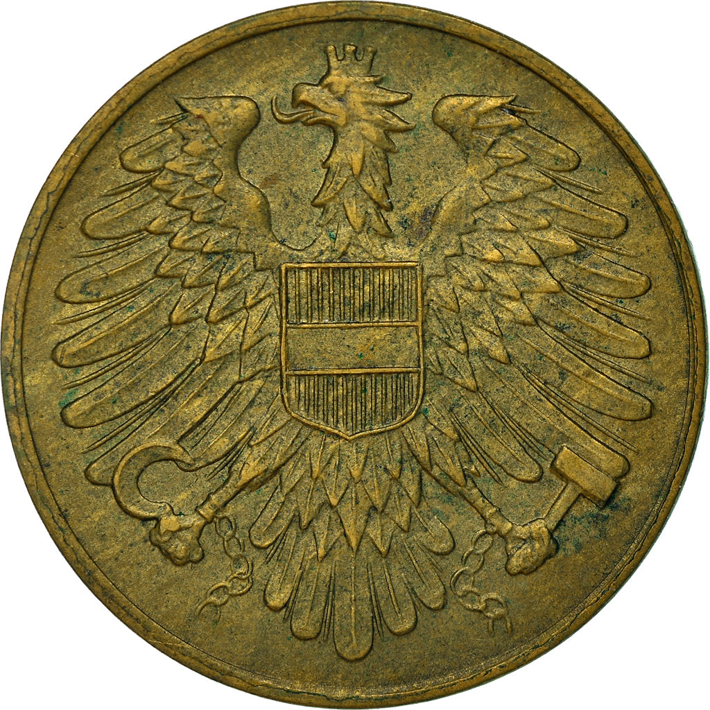 Moeda, Áustria, 20 Groschen, 1954, EF(40-45), Alumínio-Bronze, KM:2877