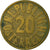 Moneda, Austria, 20 Groschen, 1954, MBC, Aluminio - bronce, KM:2877