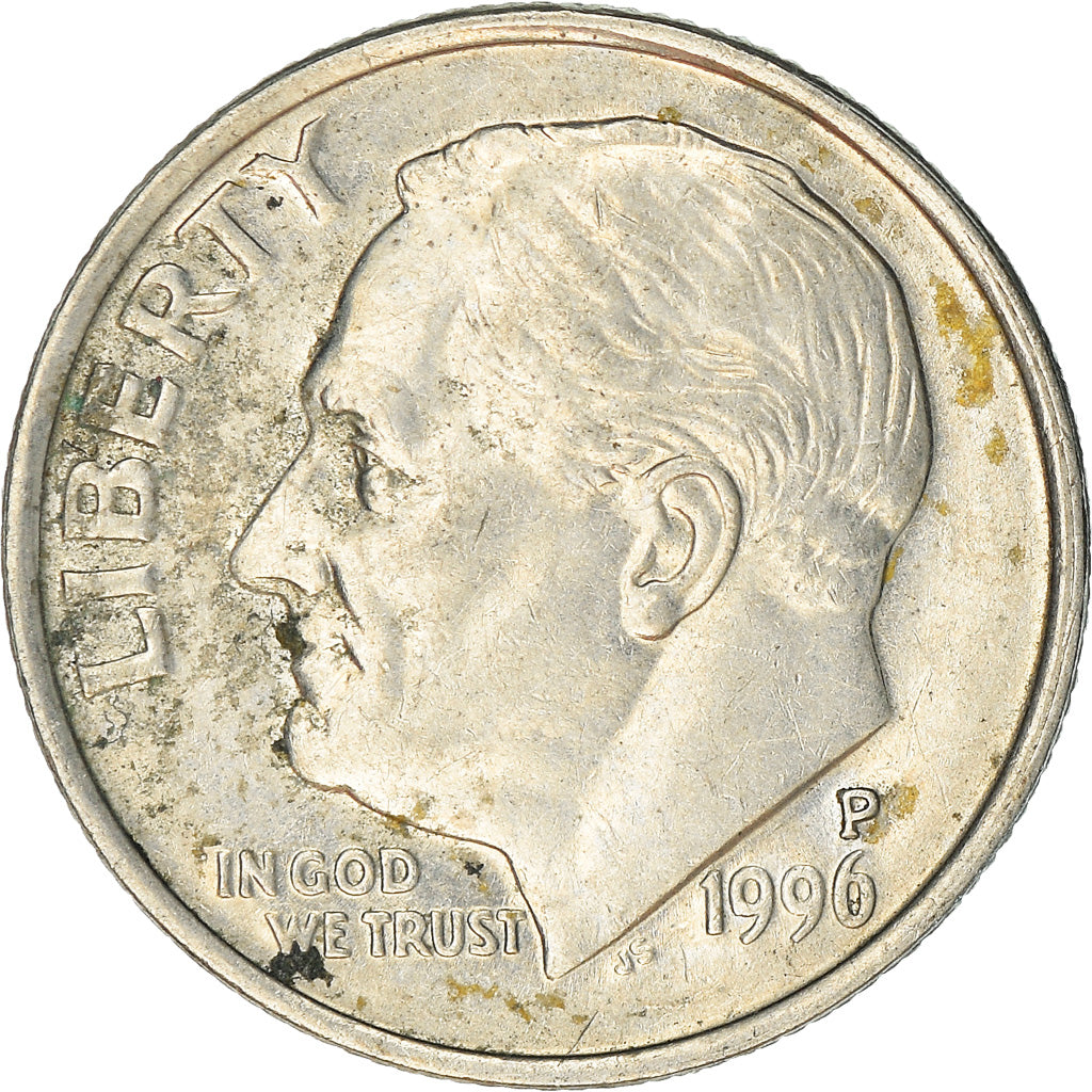 Moneda, Estados Unidos, Roosevelt Dime, Dime, 1996, U.S. Mint, Philadelphia