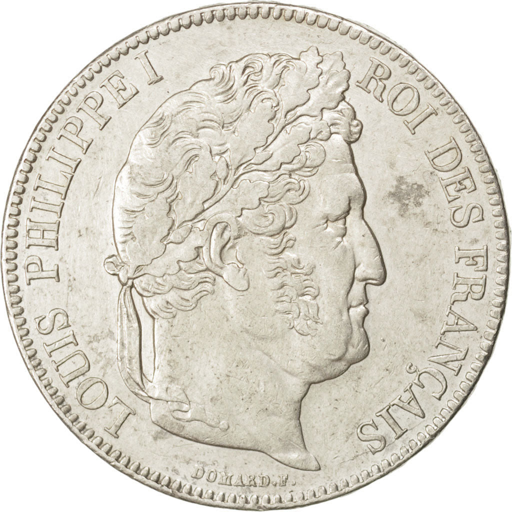 Moneta, Francia, Louis-Philippe, 5 Francs, 1832, Paris, BB+, Argento, KM:749.1