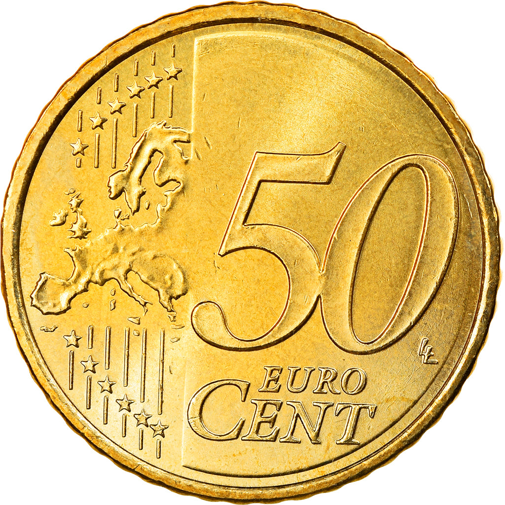 Spain, 50 Euro Cent, 2009, Madrid, MS(63), Brass, KM:1072