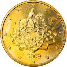 Italien, 50 Euro Cent, 2009, Rome, UNZ, Messing, KM:249
