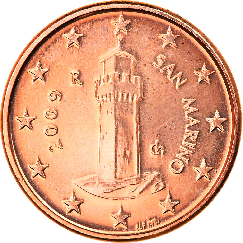 San Marino, Euro Cent, 2009, Rome, SPL, Copper Plated Steel, KM:440