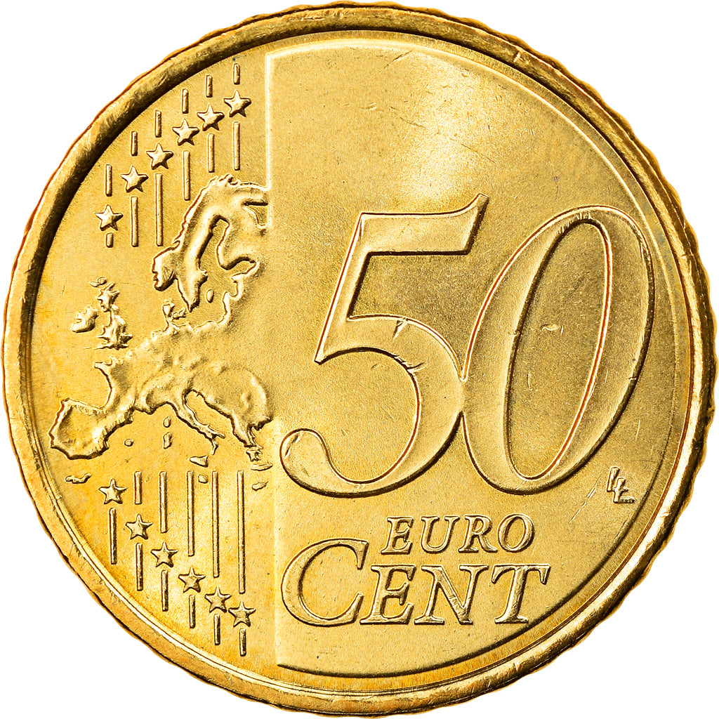 Spain, 50 Euro Cent, 2010, Madrid, MS(63), Brass, KM:1149