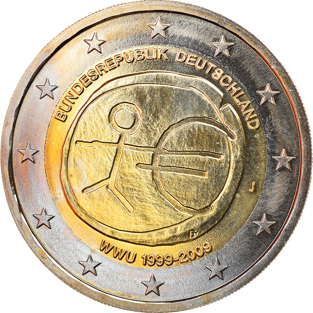 Duitsland, 2 Euro, EMU, 2009, Hambourg, UNC-, Bi-Metallic