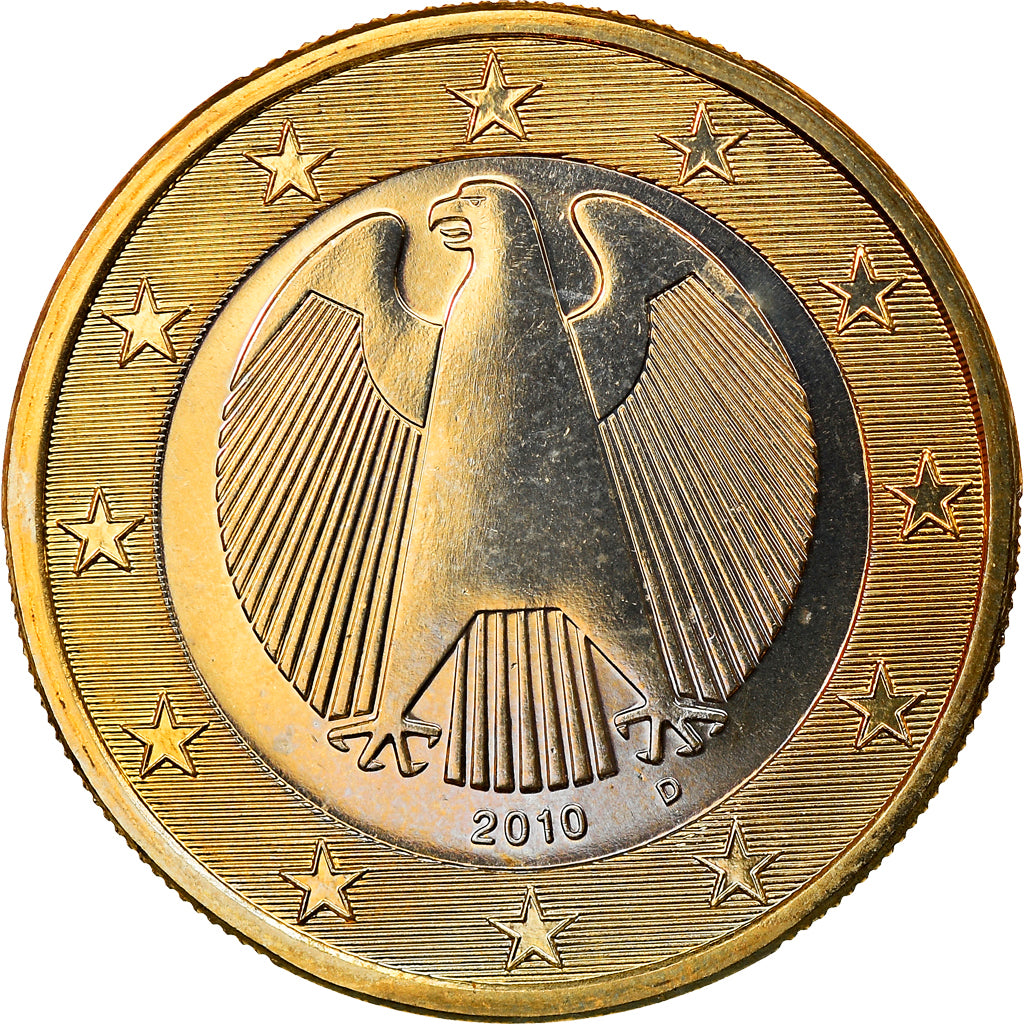 GERMANIA - REPUBBLICA FEDERALE, Euro, 2010, Munich, SPL, Bi-metallico, KM:257