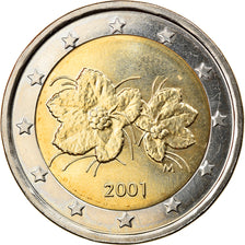 Finlandia, 2 Euro, 2001, Vantaa, SPL, Bi-metallico, KM:105