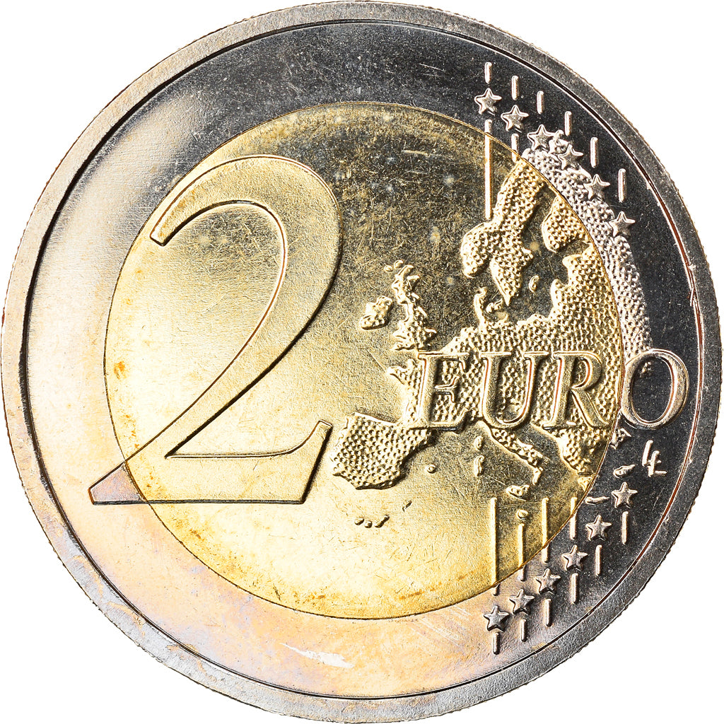 GERMANY - FEDERAL REPUBLIC, 2 Euro, 2010, Karlsruhe, MS(63), Bi-Metallic, KM:258