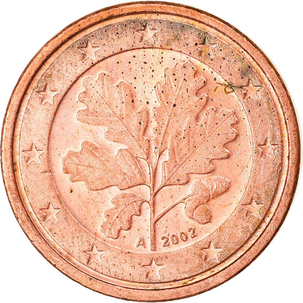 GERMANY - FEDERAL REPUBLIC, Euro Cent, 2002, Berlin, EF(40-45), Copper Plated
