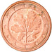 GERMANY - FEDERAL REPUBLIC, Euro Cent, 2002, Berlin, EF(40-45), Copper Plated