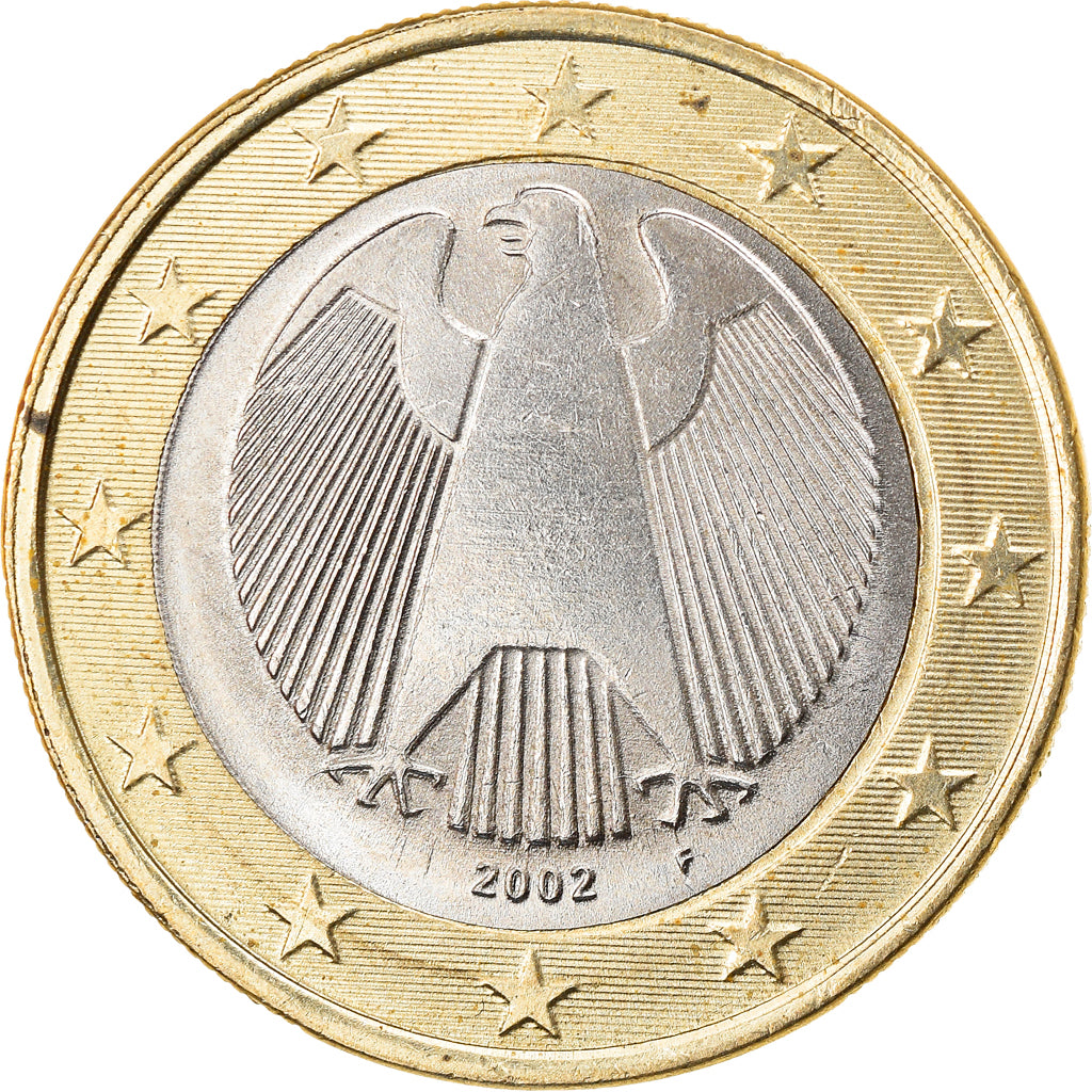 ALEMANIA - REPÚBLICA FEDERAL, Euro, 2002, Stuttgart, MBC, Bimetálico, KM:213
