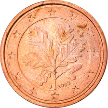 Bundesrepublik Deutschland, 2 Euro Cent, 2002, Hambourg, SS, Copper Plated