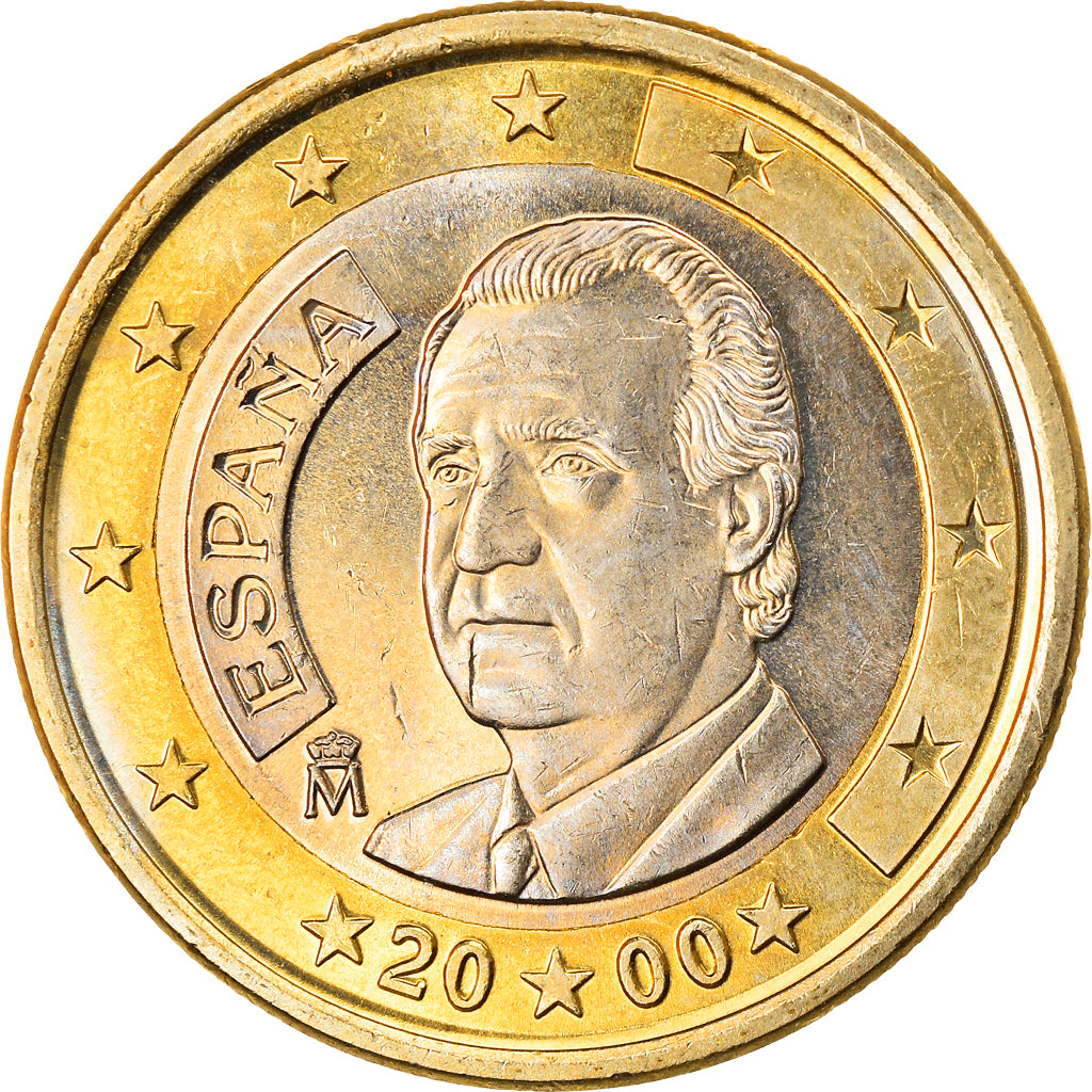 Spanien, Euro, 2000, Madrid, UNZ, Bi-Metallic, KM:1046