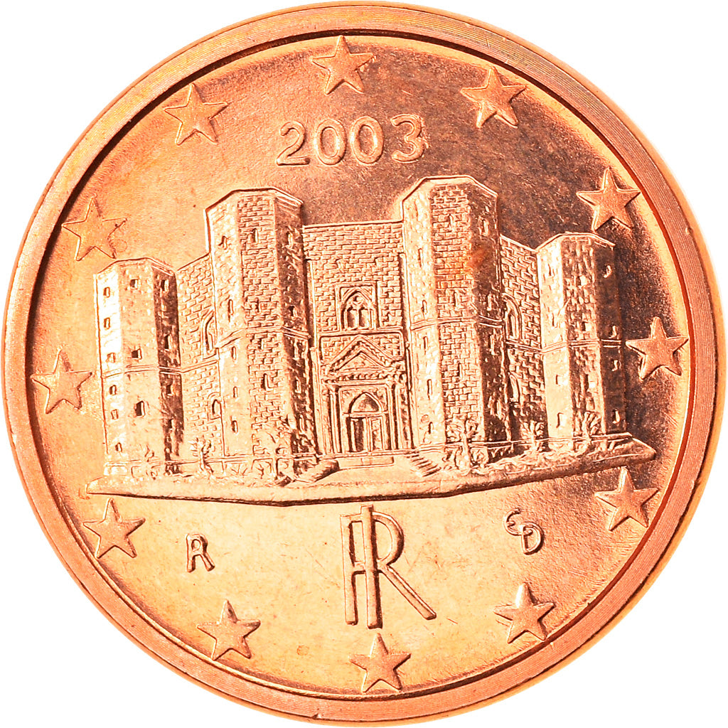 Italië, Euro Cent, 2003, Rome, UNC-, Copper Plated Steel, KM:210