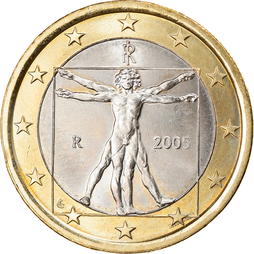 Italy, Euro, 2005, Rome, MS(63), Bi-Metallic, KM:216
