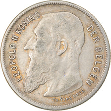 Coin, Belgium, 2 Francs, 2 Frank, 1909, VF(30-35), Silver, KM:59