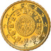 Portugal, 10 Euro Cent, 2008, Lisbonne, SPL, Laiton, KM:763