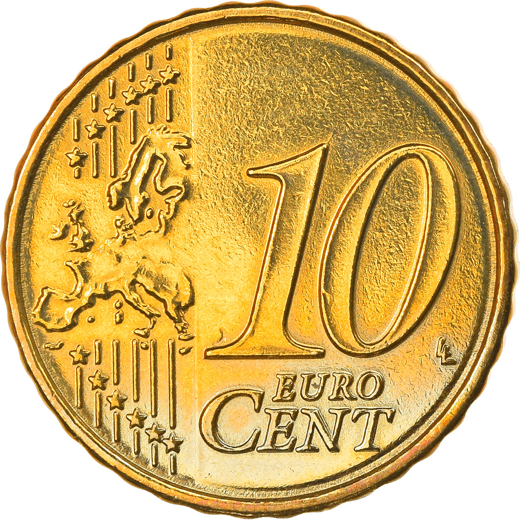 Portugal, 10 Euro Cent, 2008, Lisbonne, SPL, Laiton, KM:763