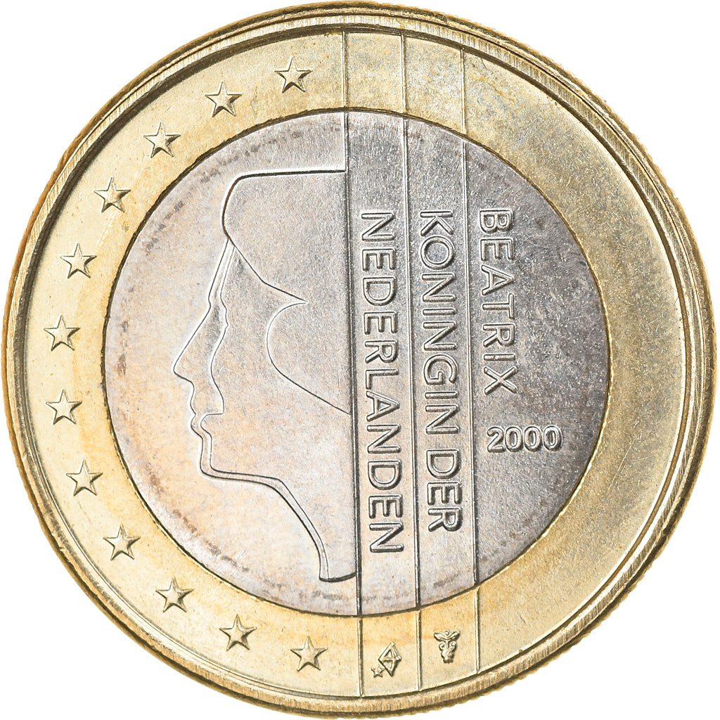 Niederlande, Euro, 2000, Utrecht, SS+, Bi-Metallic, KM:240