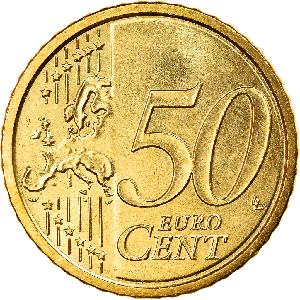 VATICAN CITY, 50 Euro Cent, 2011, Rome, MS(63), Brass, KM:387