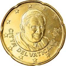 VATICAN CITY, 20 Euro Cent, 2011, Rome, MS(63), Brass, KM:386