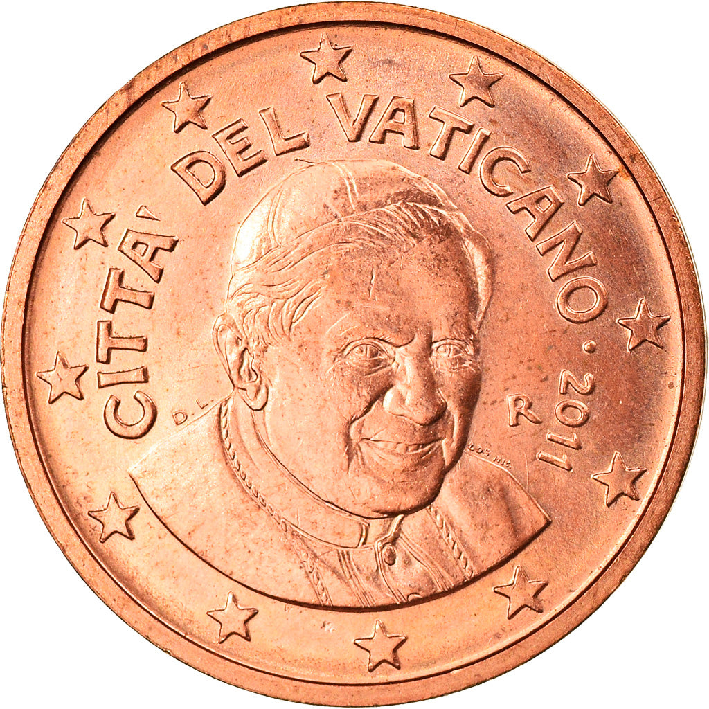 VATICAN CITY, 2 Euro Cent, 2011, Rome, MS(63), Copper Plated Steel, KM:376
