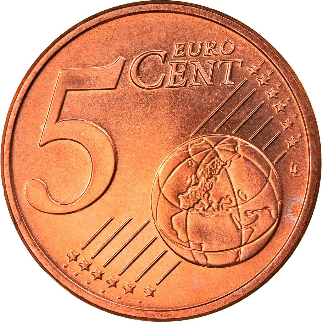 GERMANY - FEDERAL REPUBLIC, 5 Euro Cent, 2003, Berlin, MS(63), Copper Plated
