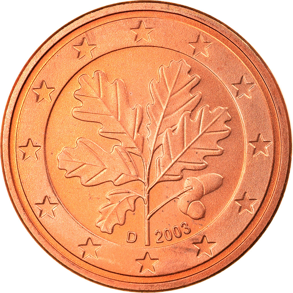 Federale Duitse Republiek, 5 Euro Cent, 2003, Munich, UNC-, Copper Plated Steel